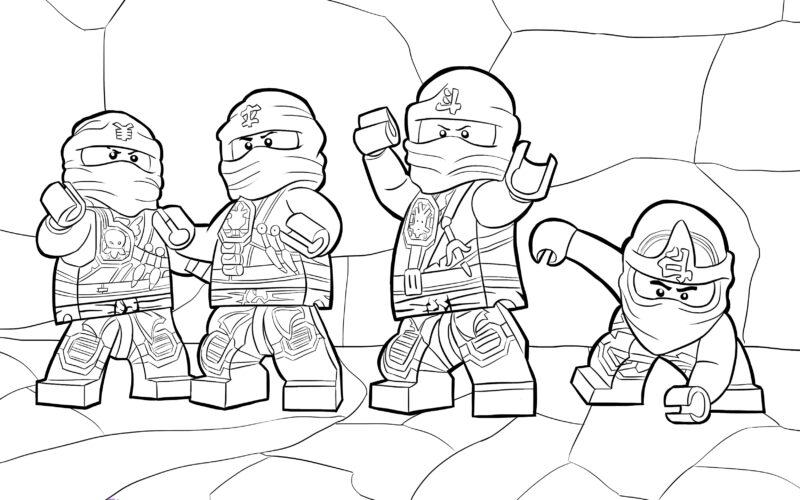 LEGO Ninjago Tournament Of Elements Coloring Pages
