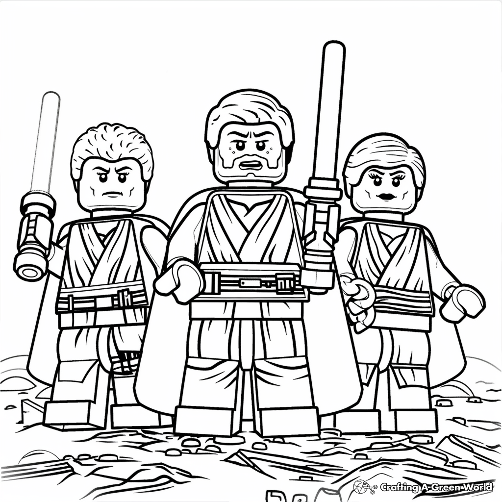 Lego Star Wars Coloring Pages Free Printable 