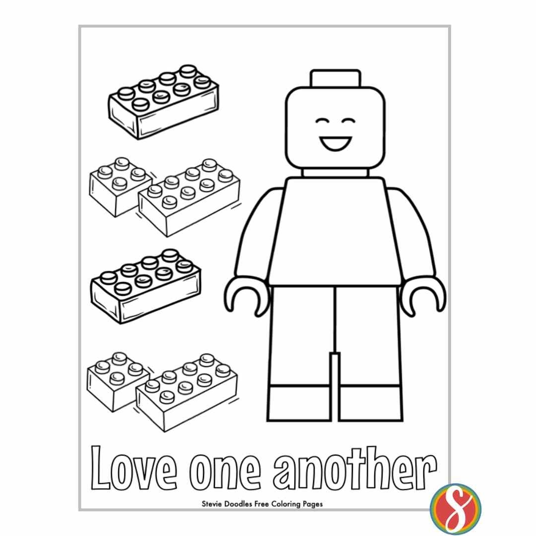 LEGO VBS Coloring Pages Stevie Doodles