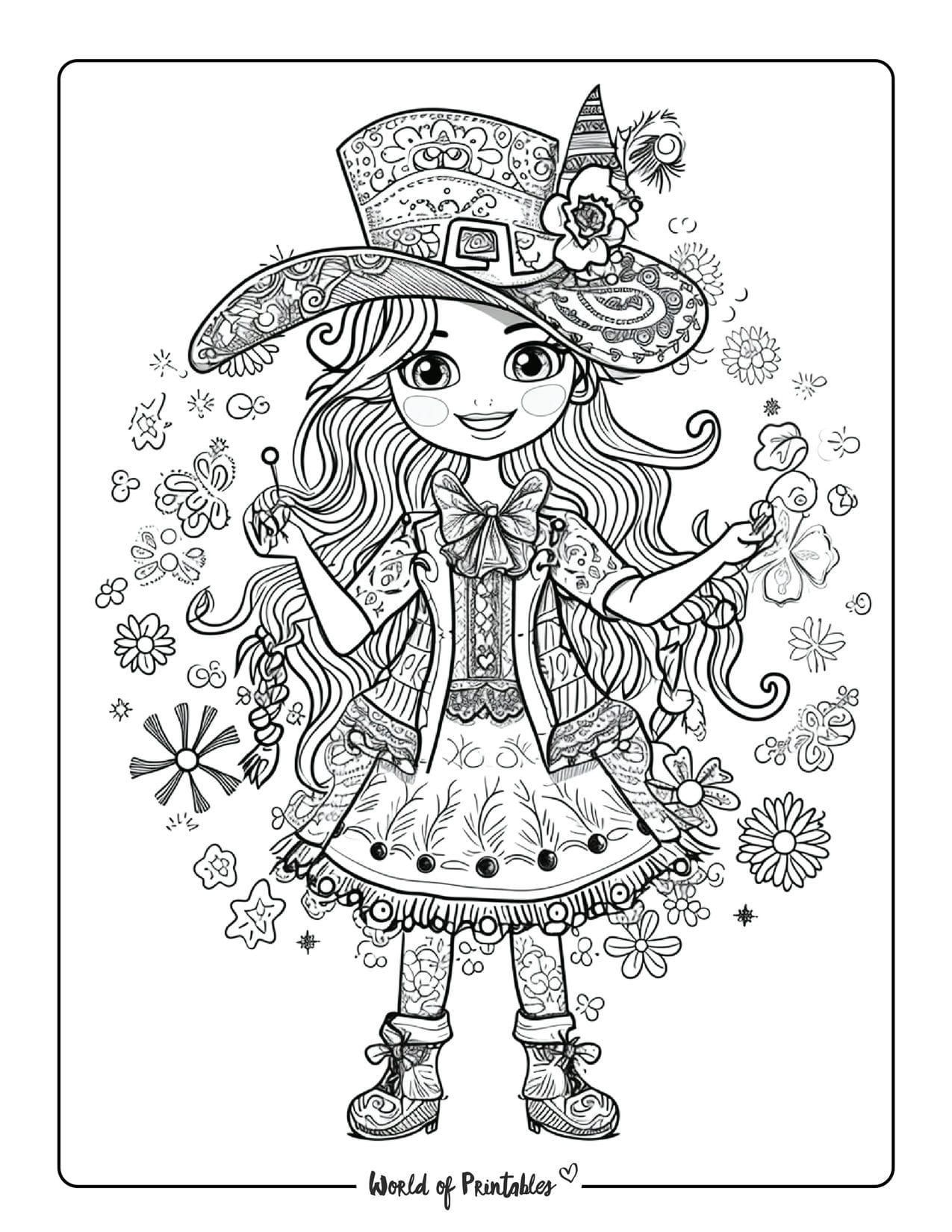 Leprechaun Coloring Pages World Of Printables