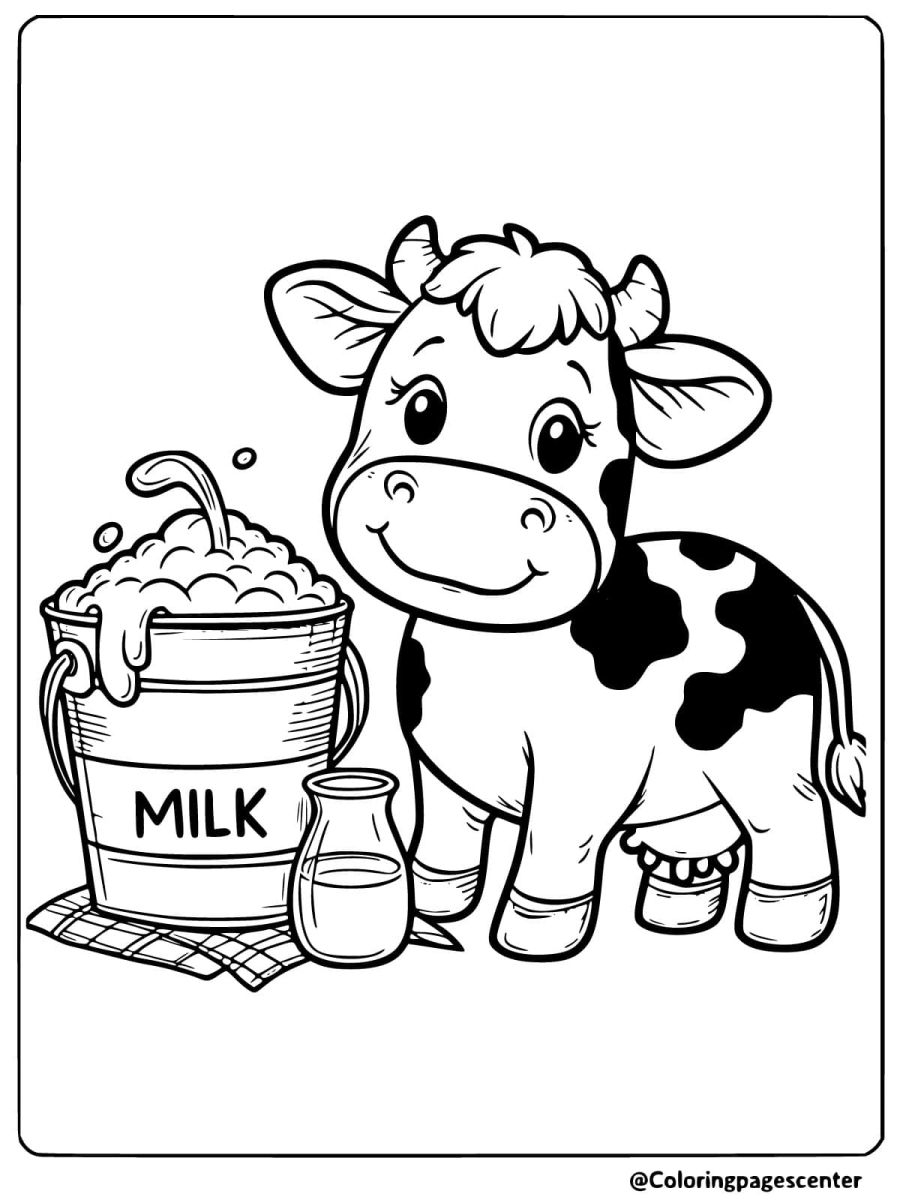 color pages cow