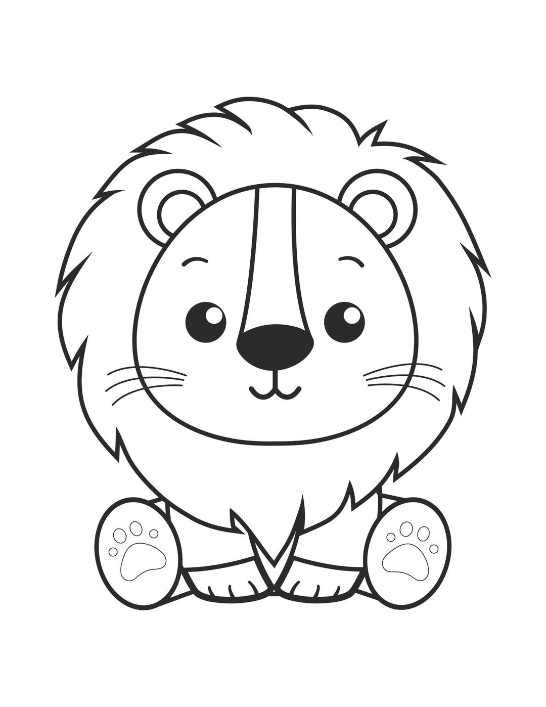 lion coloring page