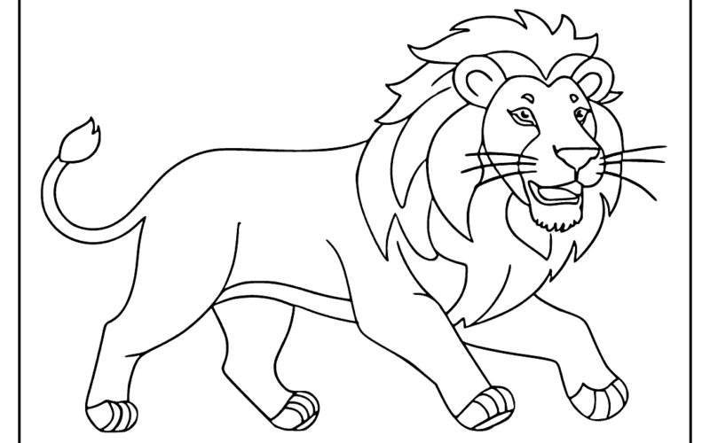 Lion Coloring Pages Sketch Repo