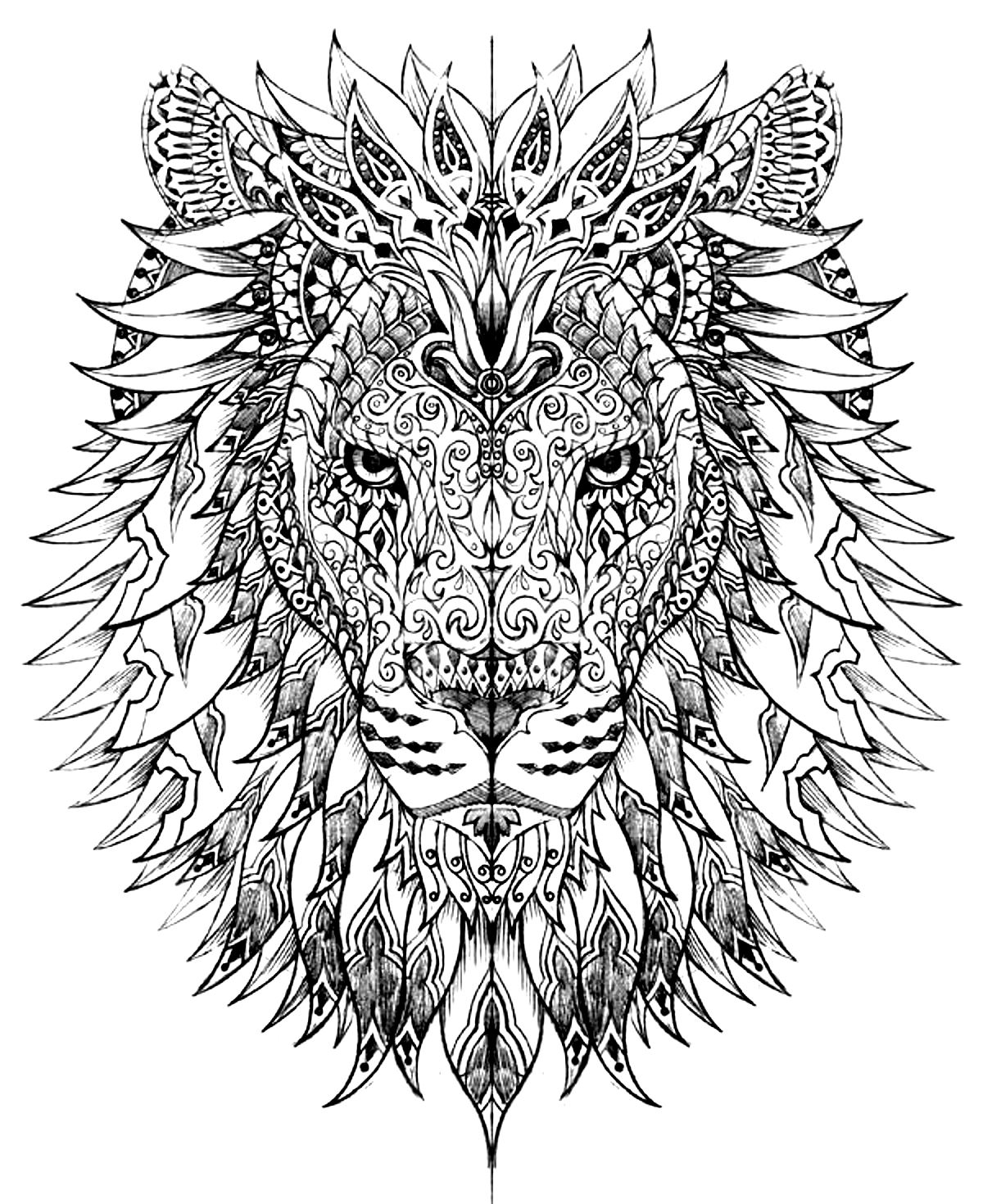 hard coloring pages