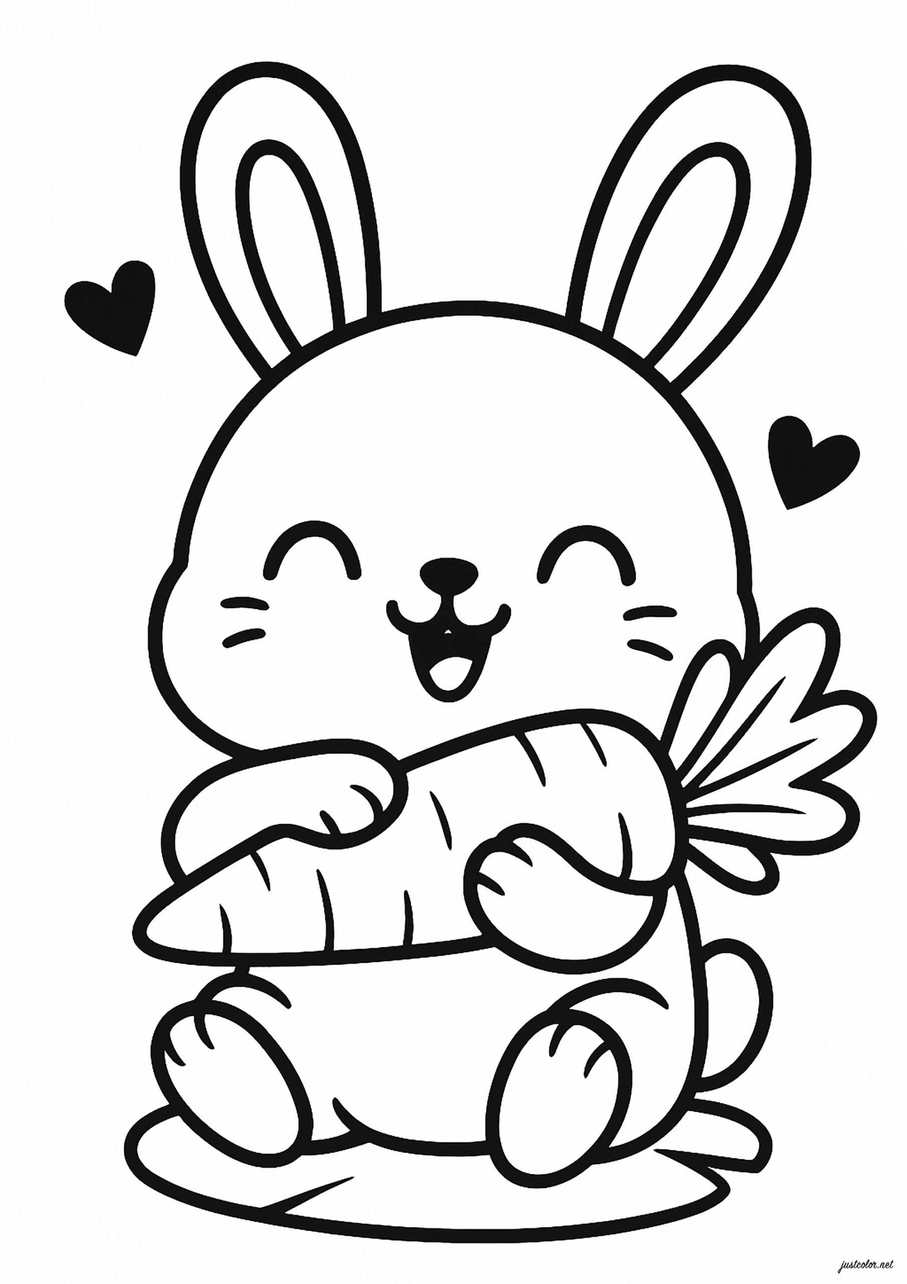 bunny coloring pages printable