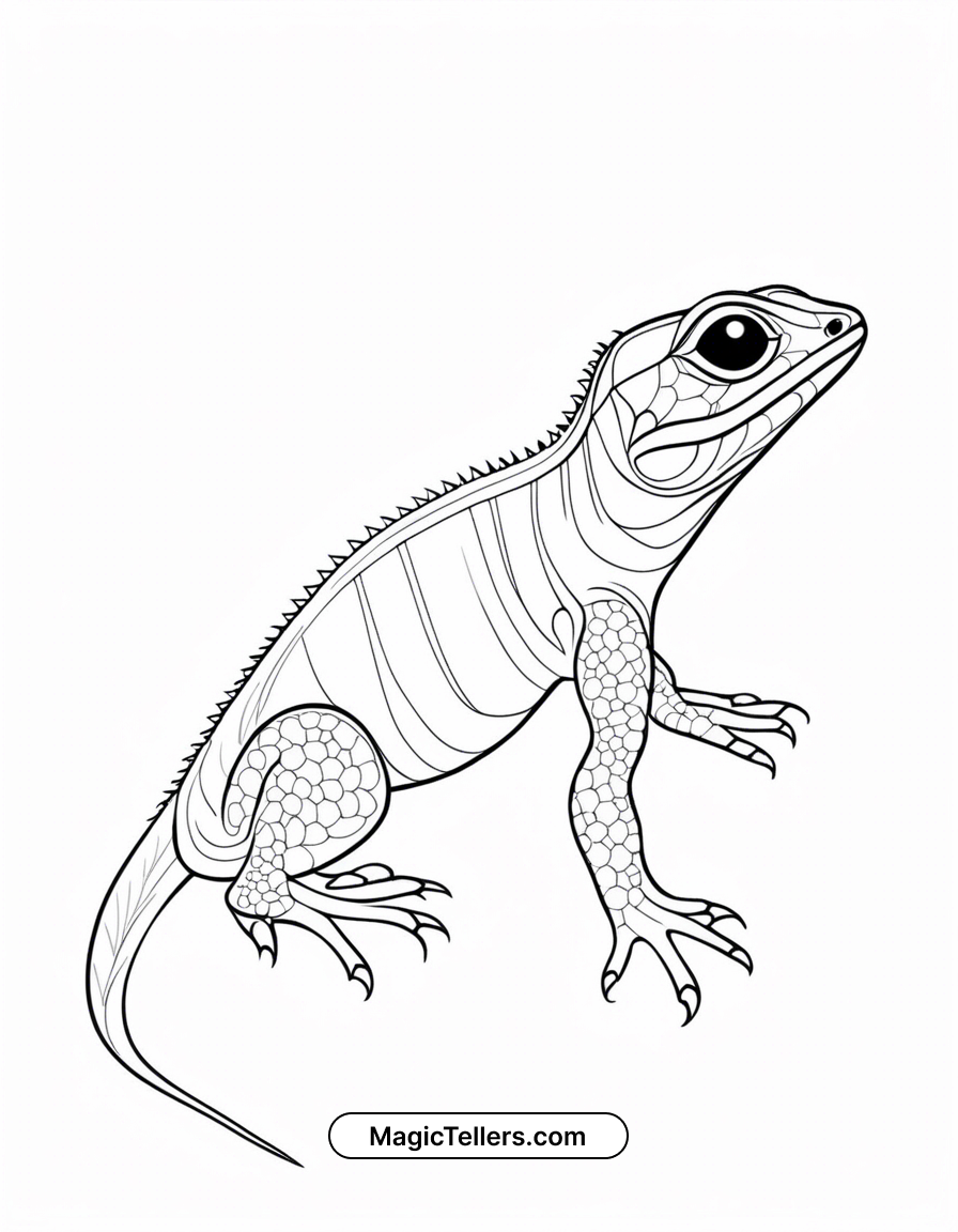 Lizard Coloring Page