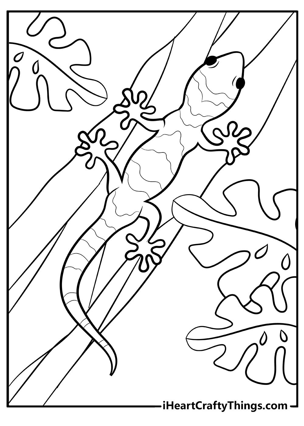 lizard coloring pages