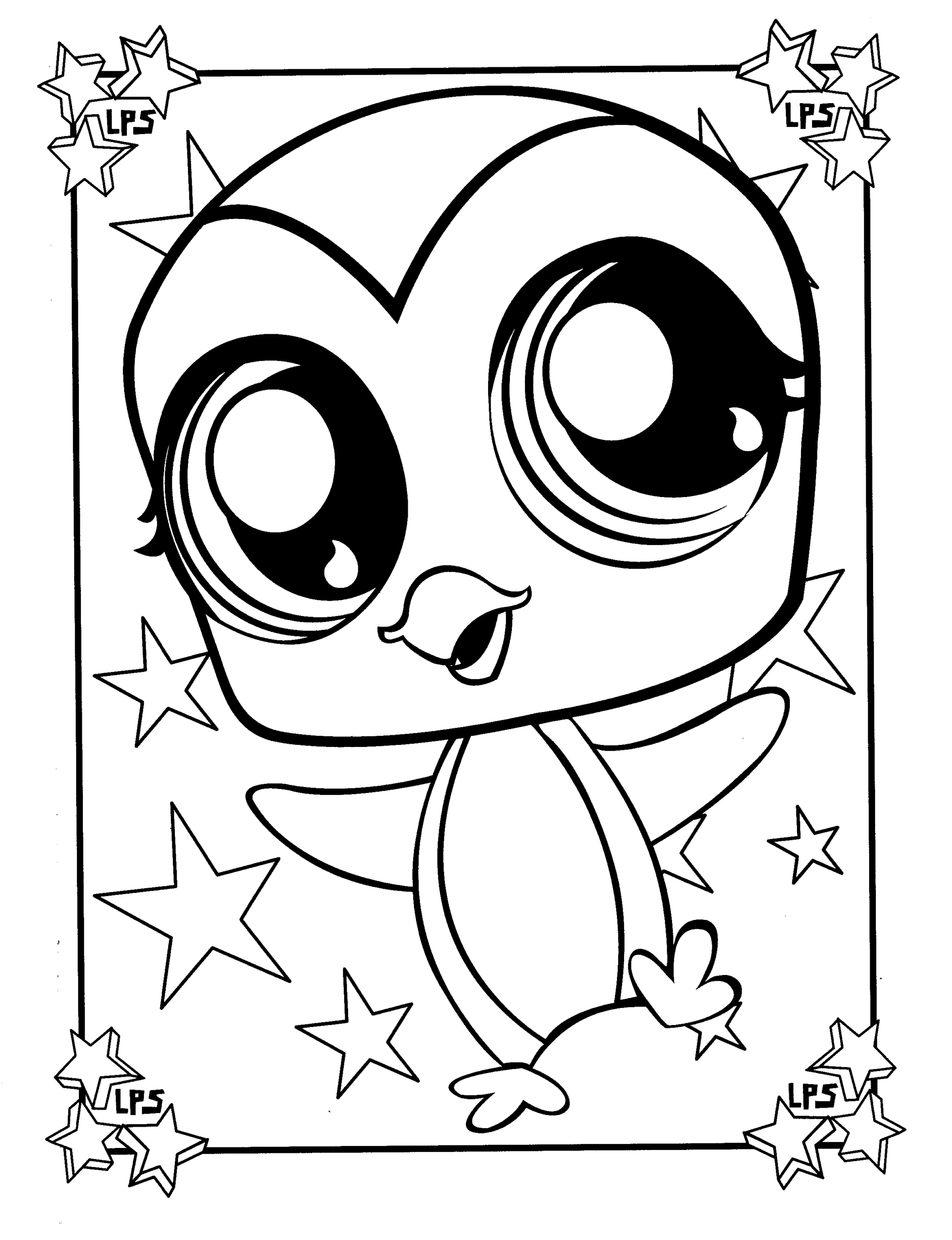 LPS Penguin Coloring Pages Littlest Brainrot LPS Penguin Coloring Pages Littlest Brainrot