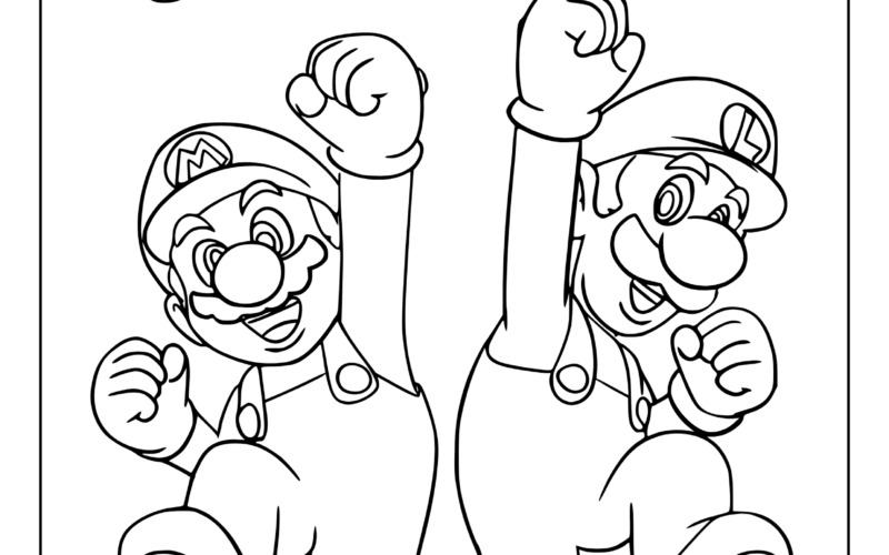 Mario Coloring Pages 25 Free Printable PDF