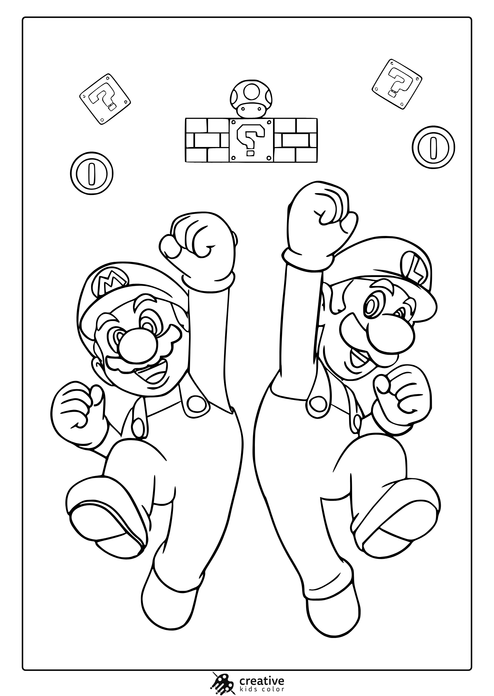 Mario Coloring Pages 25 Free Printable PDF Mario Coloring Pages 25 Free Printable PDF