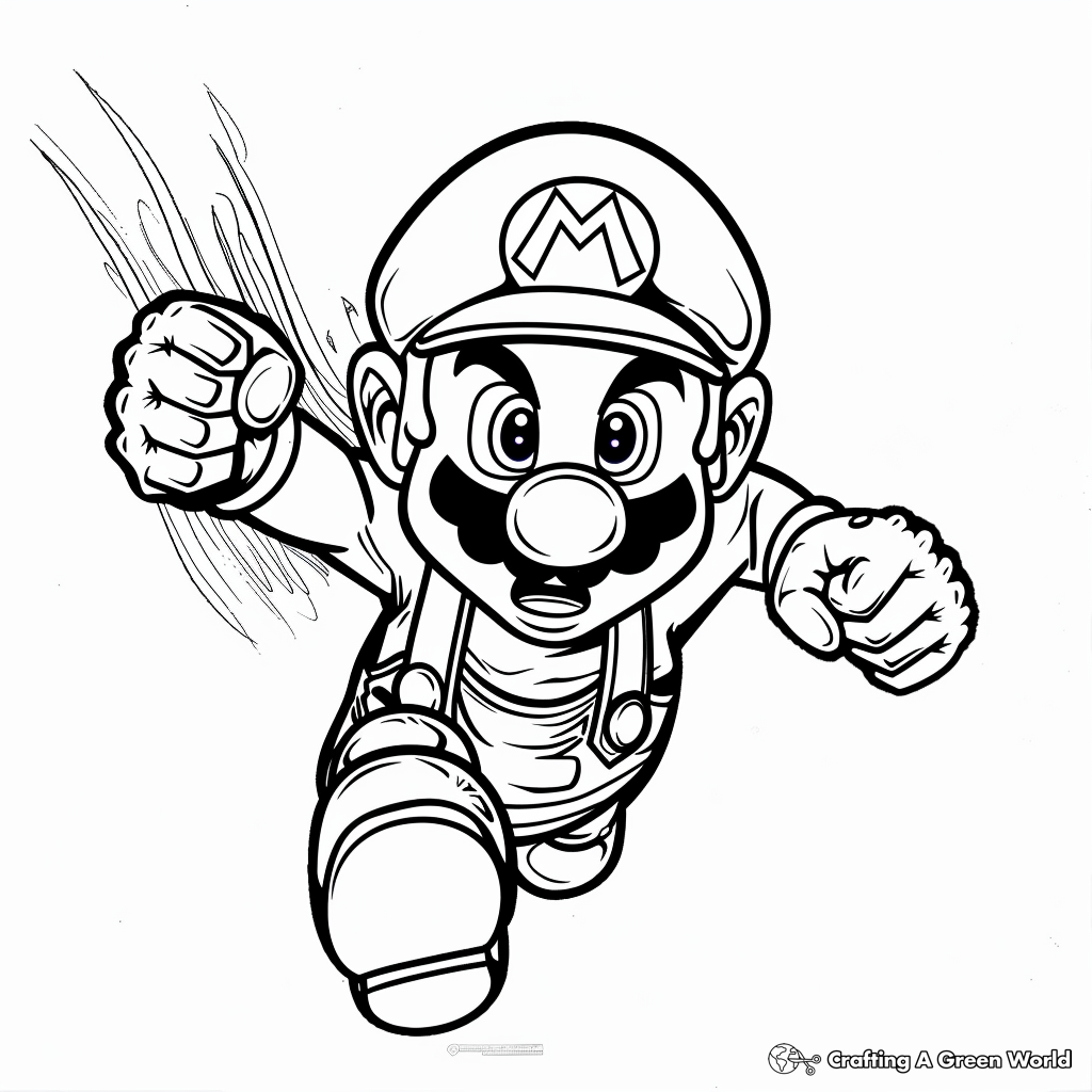 mario coloring pages printable