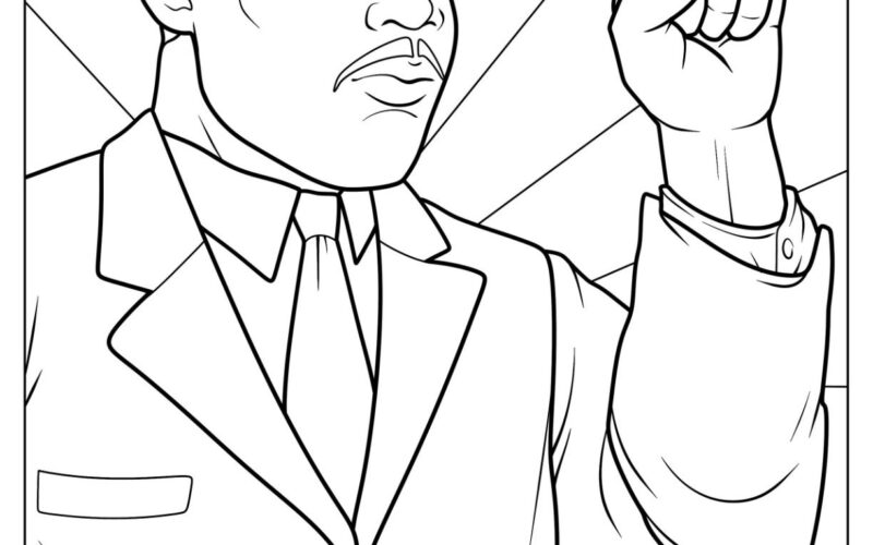 Martin Luther King Jr Coloring Pages Free Printables