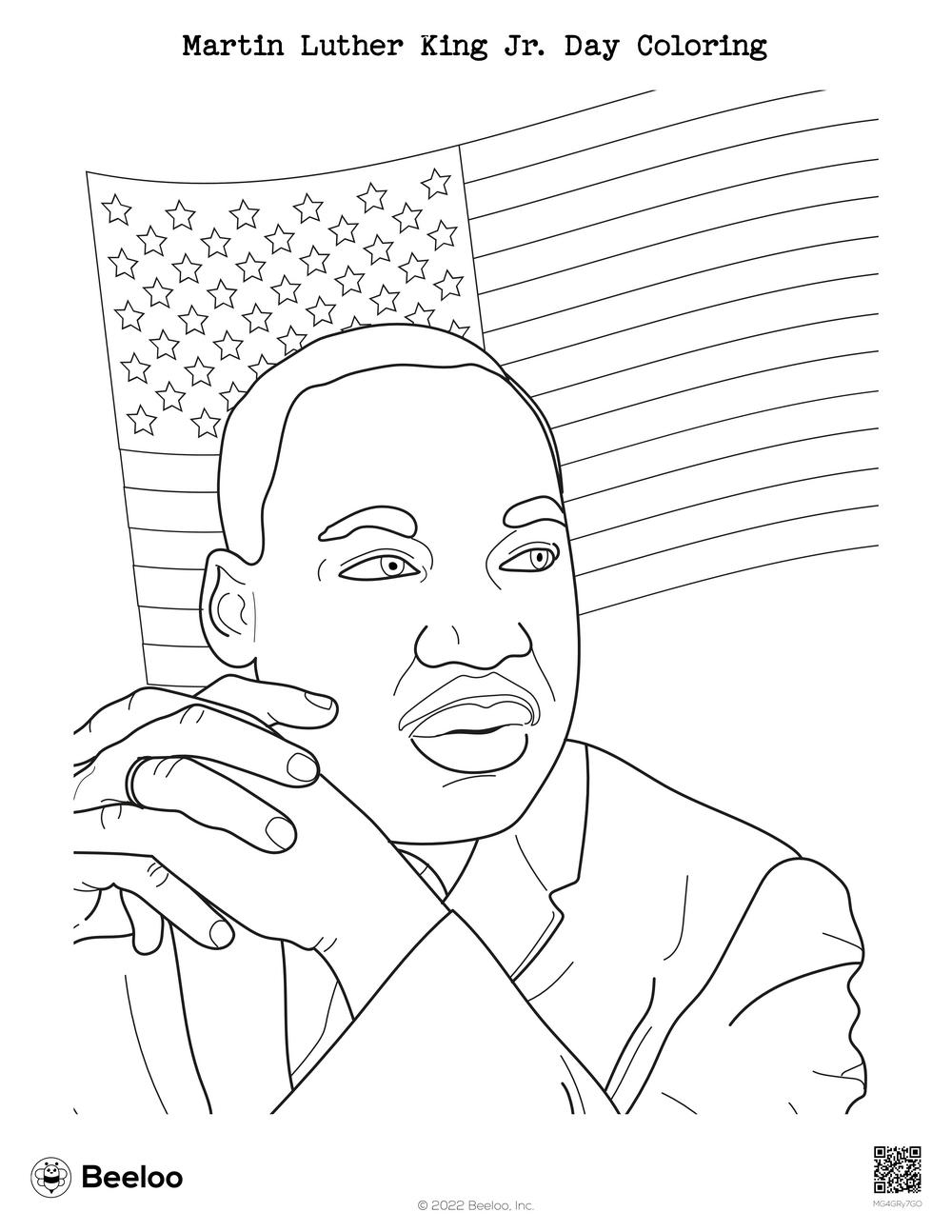 Martin Luther King Jr Day themed Coloring Pages Beeloo Printable Crafts And Activities For Kids Martin Luther King Jr Day themed Coloring Pages Beeloo Printable Crafts And Activities For Kids