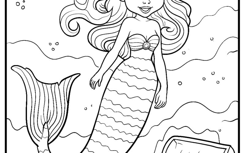 Mermaid Coloring Pages Ariel Coloring Pages FreeColoringPages