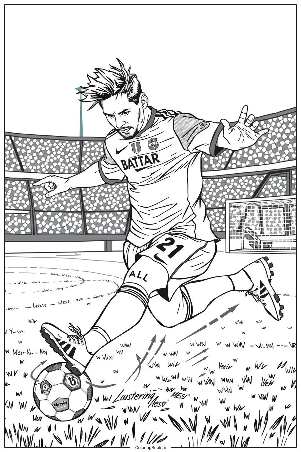 messi coloring page messi coloring page