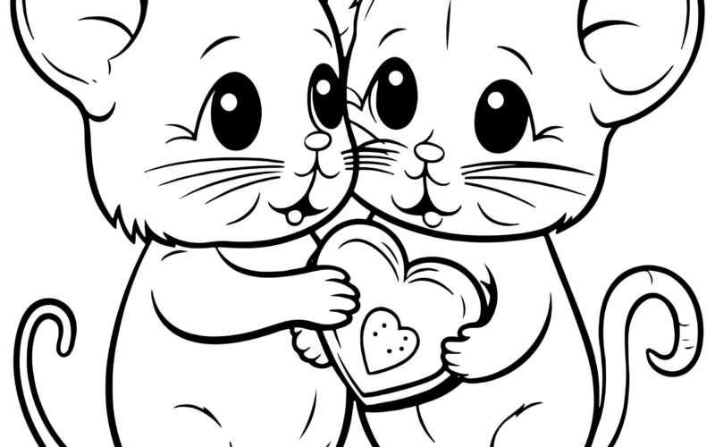 Mice Coloring Book Fun With Some Adorable Mice Coloring Pages Made By Teachers