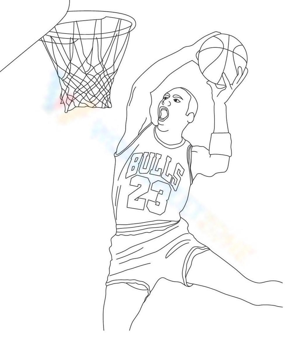 michael jordan coloring pages