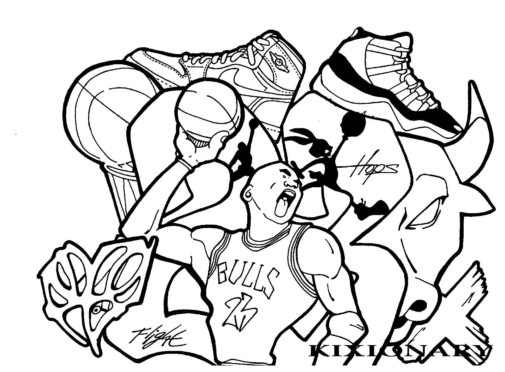 jordan coloring pages