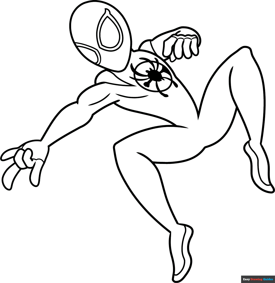 miles morales coloring page
