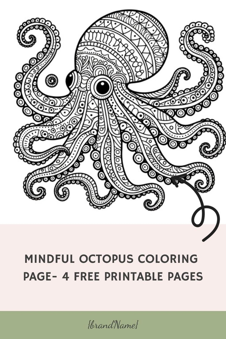 octopus coloring page
