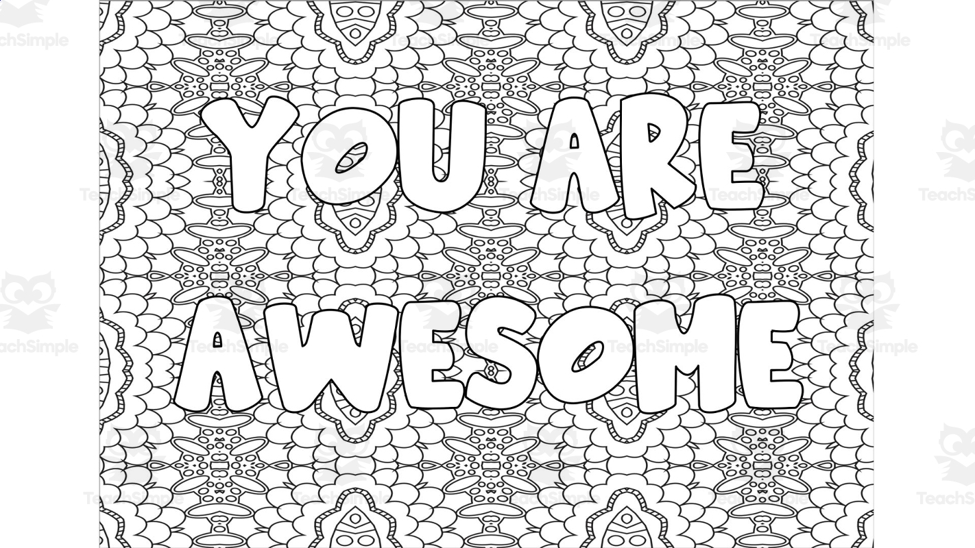 mindfulness coloring pages