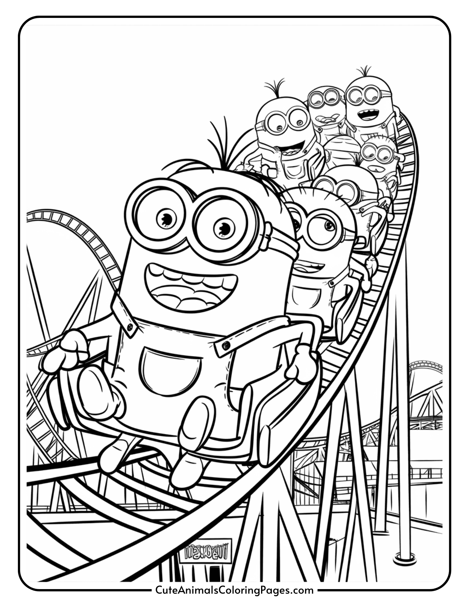 Minion Coloring Pages Star Printable