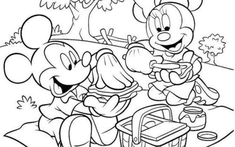 Minnie And Mickey Mouse Printable Coloring Pages For Kids Disney Instant Download Kids Art Activity Toddler Craft Preschool Coloring Etsy