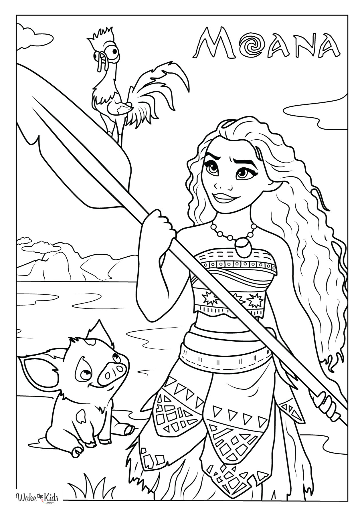moana coloring page moana coloring page
