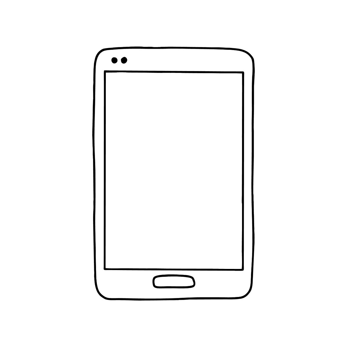 Mobile Phone Coloring Page For Kids Online Or Printable For Free 