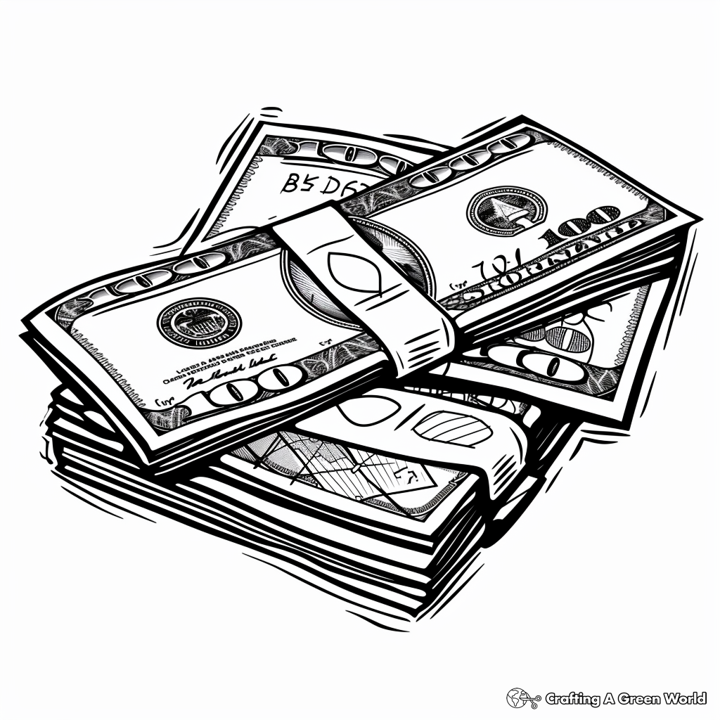 Money Coloring Pages Free Printable 