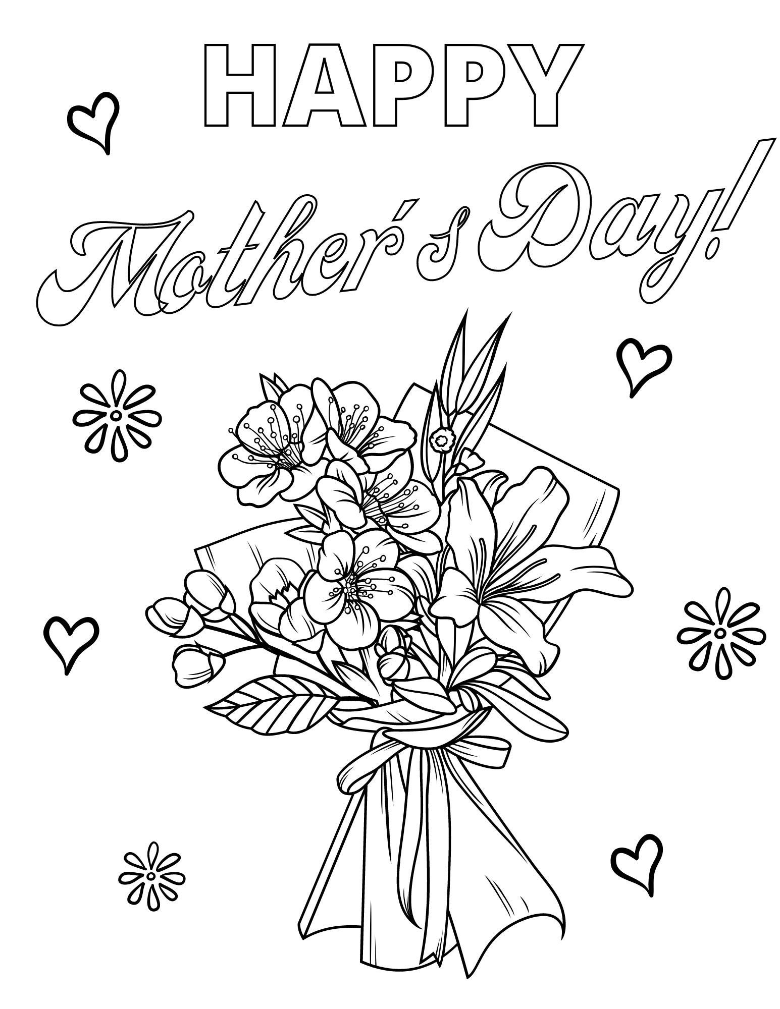 Mother s Day Coloring Page Mother s Day Printables Mother s Day Sheets Mother s Day Coloring Book For Kids Happy Mother s Day Coloring Etsy