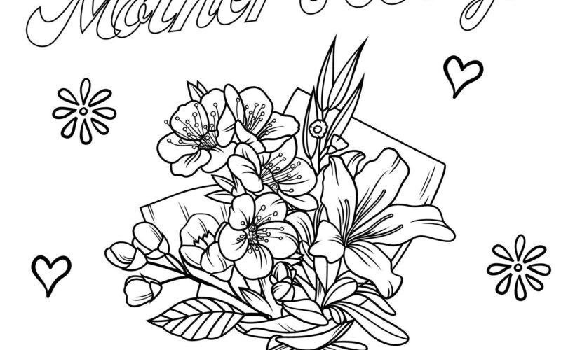 Mother s Day Coloring Page Mother s Day Printables Mother s Day Sheets Mother s Day Coloring Book For Kids Happy Mother s Day Coloring Etsy