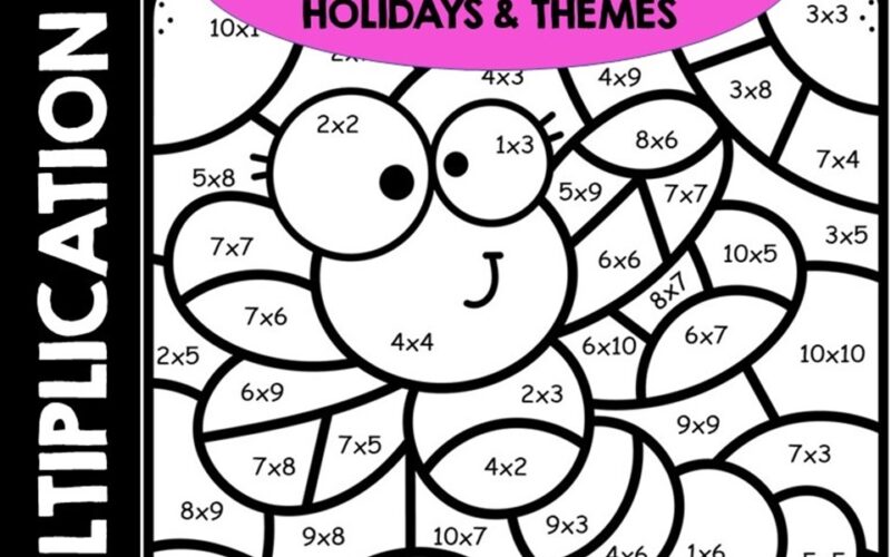 Multiplication Color By Code Multiplication Color By Number Multiplication Facts Math Coloring Sheets Coloring Pages Classful