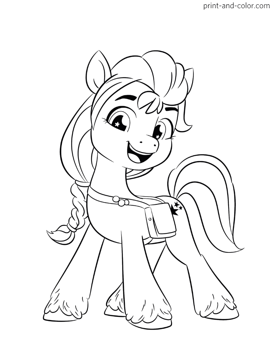 coloring pages of pony