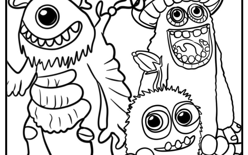 My Singing Monsters Coloring Pages 21 Free Printable Sheets