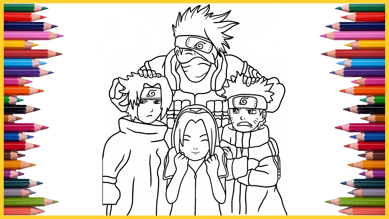 naruto coloring page