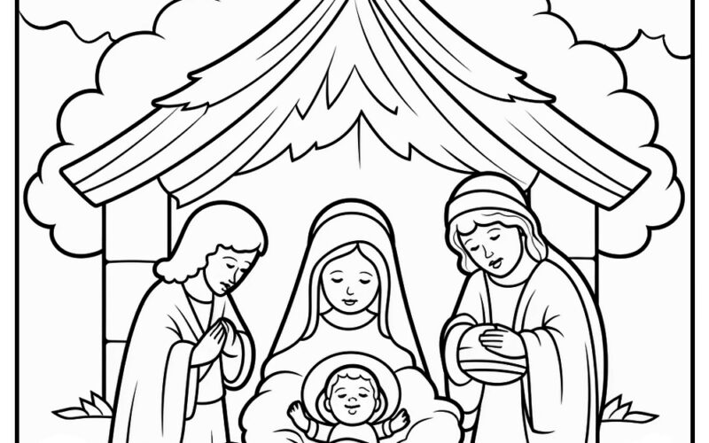 Nativity Coloring Pages 100 Free Printables