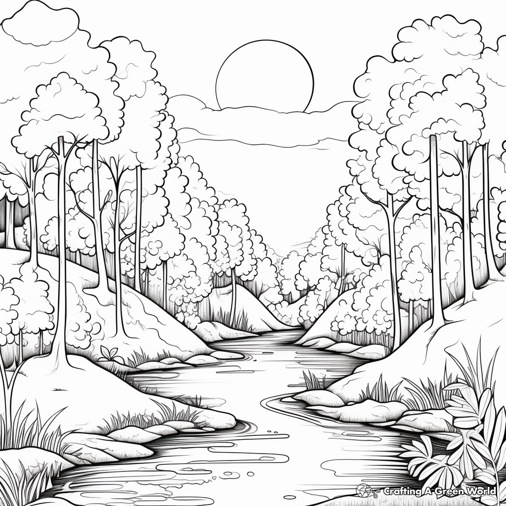 Nature Coloring Pages For Adults Free Printable 