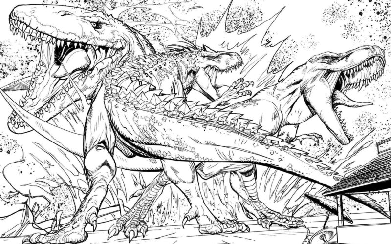 New Jurassic World Coloring Book Releasing In October Jurassic Outpost