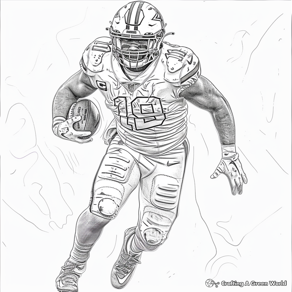 nfl player coloring pages nfl player coloring pages