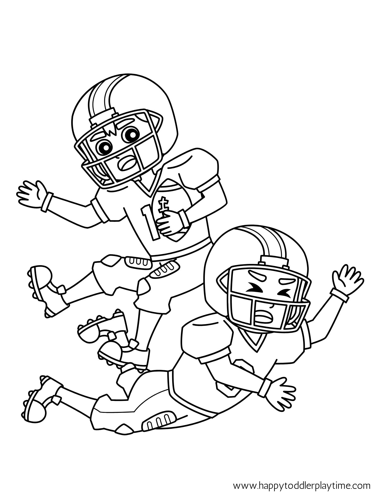 NFL Super Bowl Coloring Pages For Kids Happy Toddler Playtime