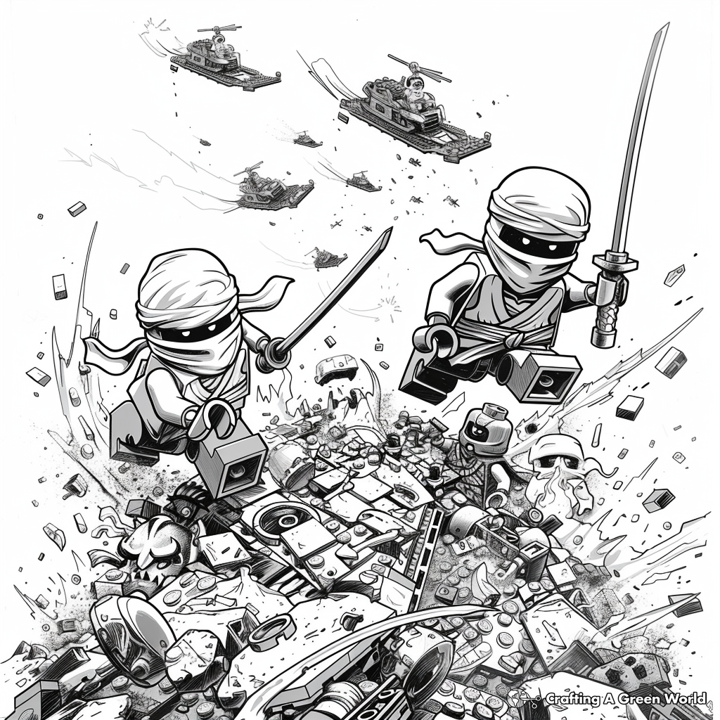 Ninjago Coloring Pages Free Printable 