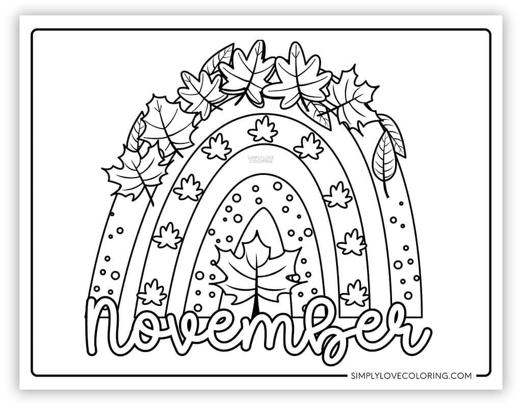 november coloring pages