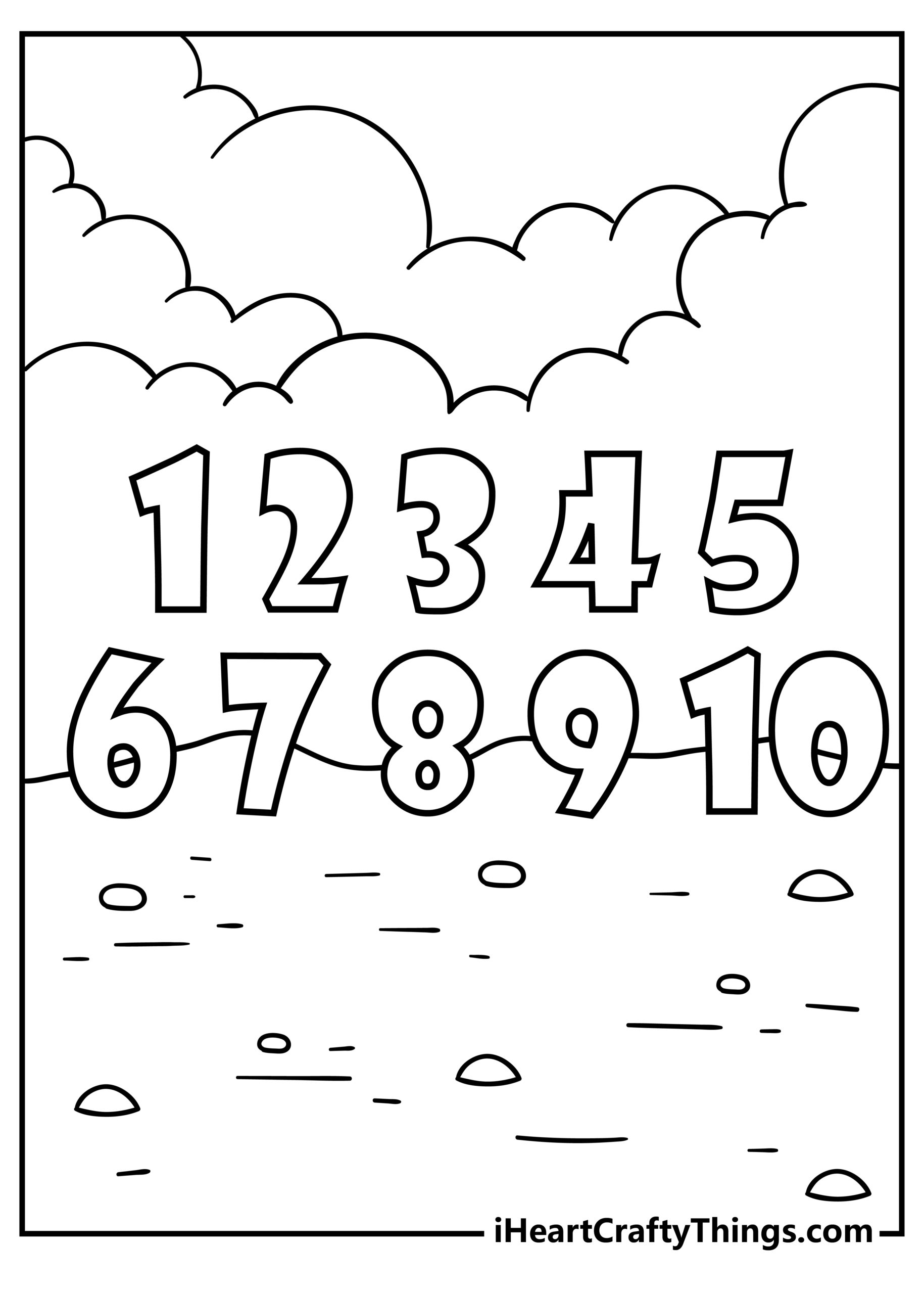 Number Coloring Pages 100 Free Printables Number Coloring Pages 100 Free Printables