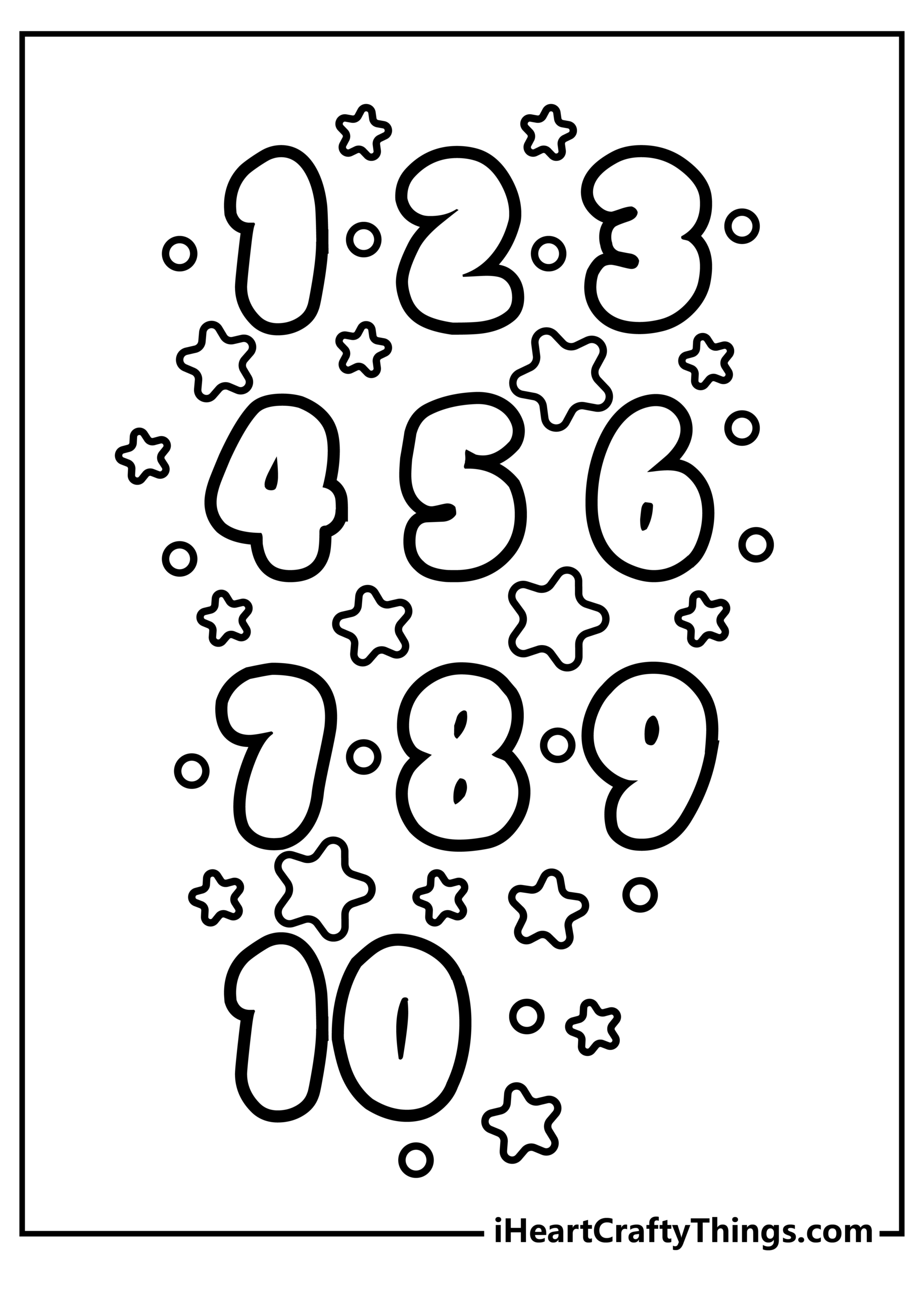 Number Coloring Pages 100 Free Printables Number Coloring Pages 100 Free Printables