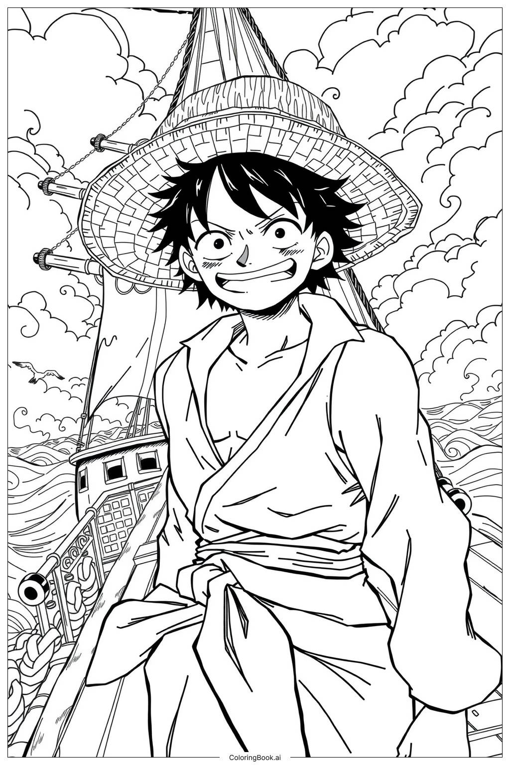 luffy coloring pages luffy coloring pages
