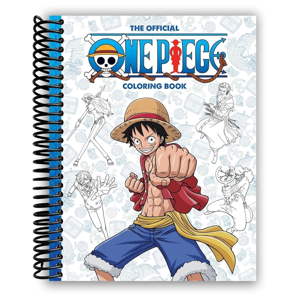 One Piece The Official Coloring Book Spiral bound Scholastic Scholastic Amazon Books