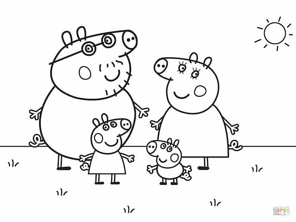 peppa coloring page peppa coloring page