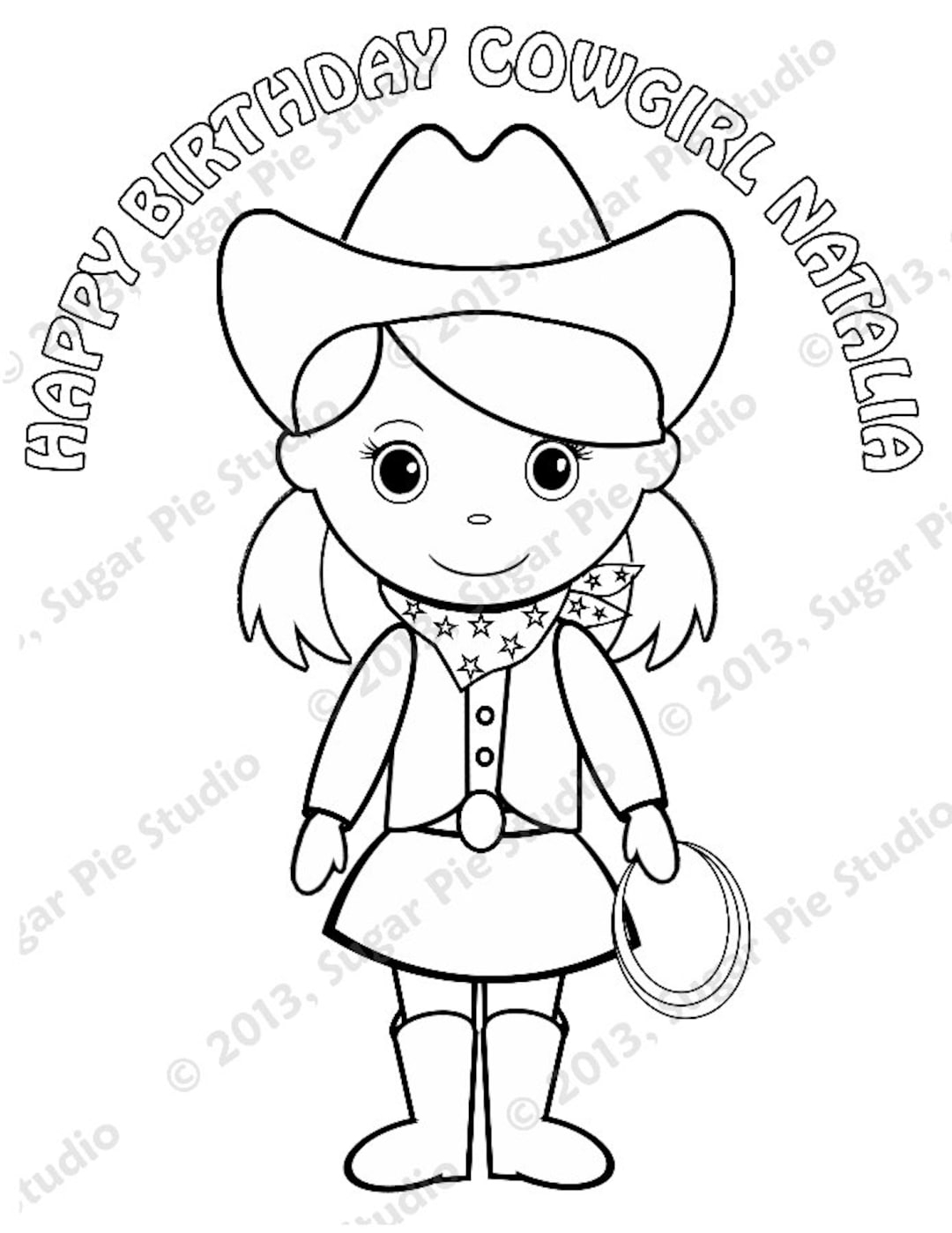cowgirl coloring pages