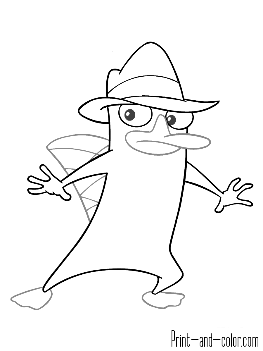 Phineas And Ferb Coloring Pages Print And Color